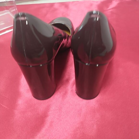 Franco Sarto Aziza Women's SZ 10.5M Slip On Patent Pumps Dressy Round Toe - Picture 6 of 11